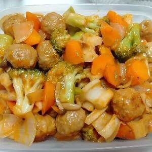 市販の肉団子を使って簡単野菜たっぷり酢豚